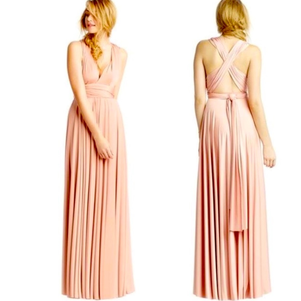 Two Birds multi-wrap bridesmaid dress